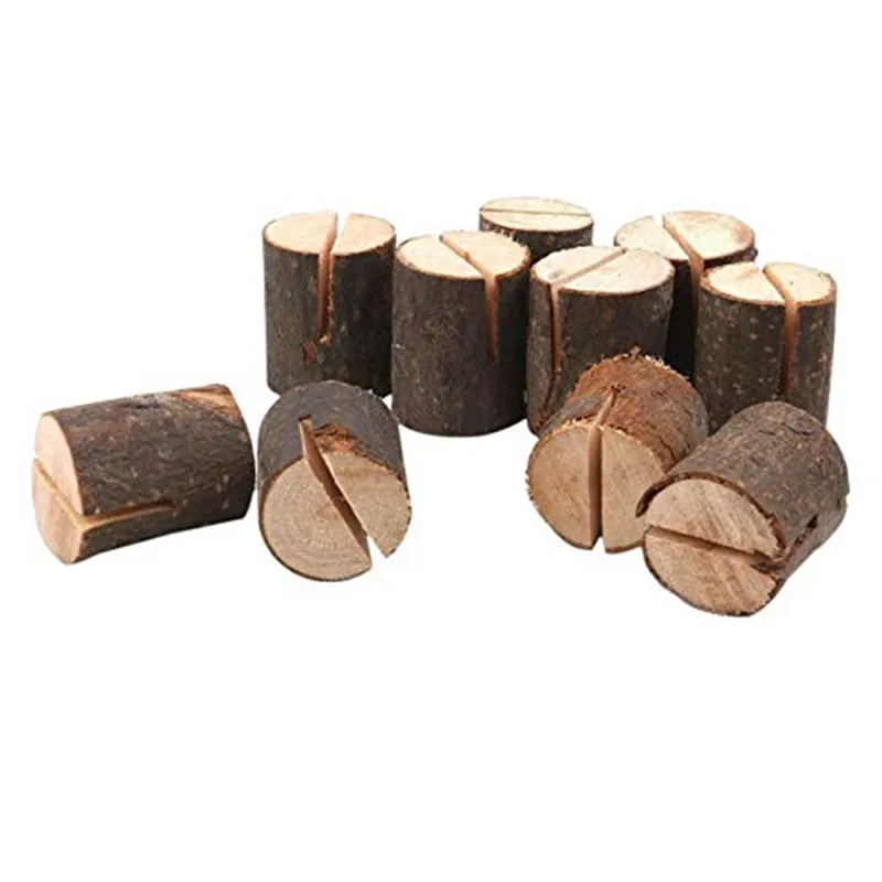 Горячая продажа 10 шт деревянная свадьба имя место держатель для карт форма