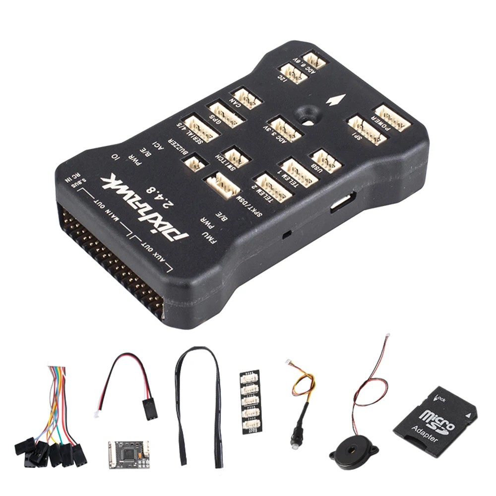 Pixhawk PX4 PIX 2.4.8 32 бит Контроллер полета Автопилот с 4G SD переключатель безопасности зуммер PPM IEC демпфирующая пластина для радиоуправляемого квадрокоптера