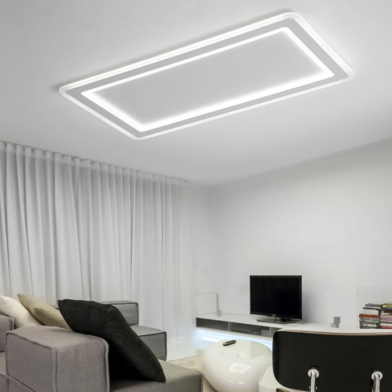 Современные светодиодные потолочные лампы lustre de plafond ультратонкие для гостиной
