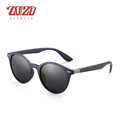 C05 Matte Blue 20/20 Бренд Дизайн Солнцезащитные Очки Мужчины Поляризованные Овальные Рамки Рыбалка Солнцезащитные Очки Женщины Мужчины Старинные Мужские Очки cuculos De Sol - Цвет линз: C05 Matte Blue