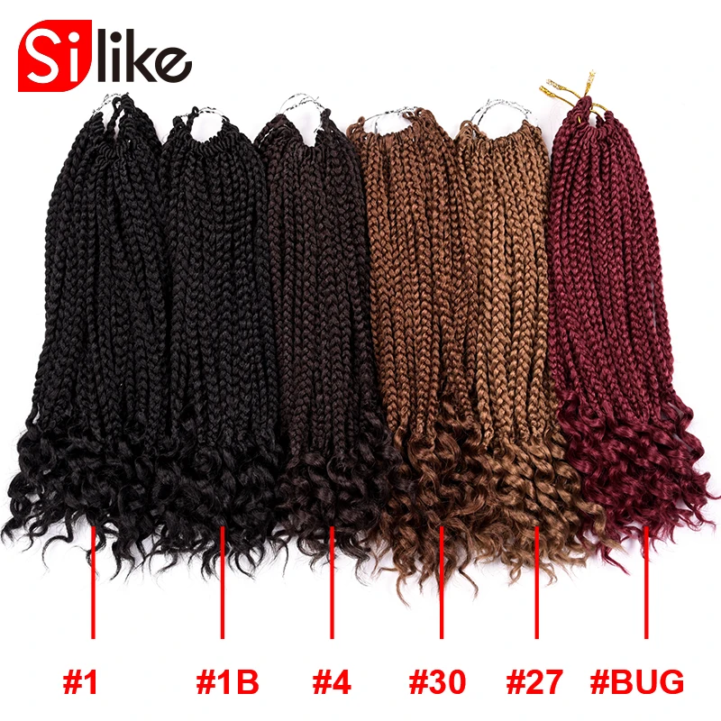 Silike 12 "24 пряди свободные косички высокотемпературные синтетические волосы для