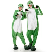 cute adult anime green snake onesies costume for women men funny warm soft animal cute onepieces pajamas home wear girl clothes