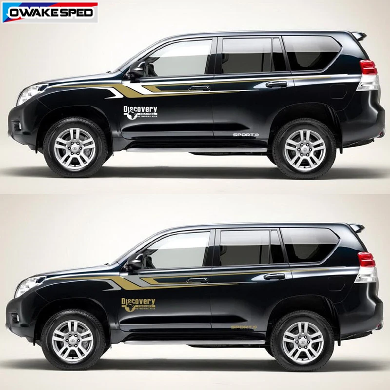 Автомобильные наклейки с картой мира Спортивная Виниловая Наклейка для Toyota Prado