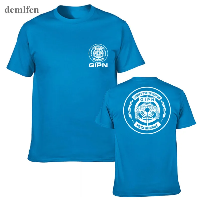 Футболка GIPN мужская повседневная рубашка с принтом французской национальной