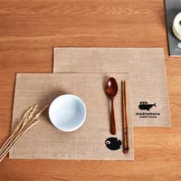 6pcs Tableware mats Cafe Restaurant Insulated meal mats Hot waterproof pillowtop bowl Pad Table mat for dining table placemat