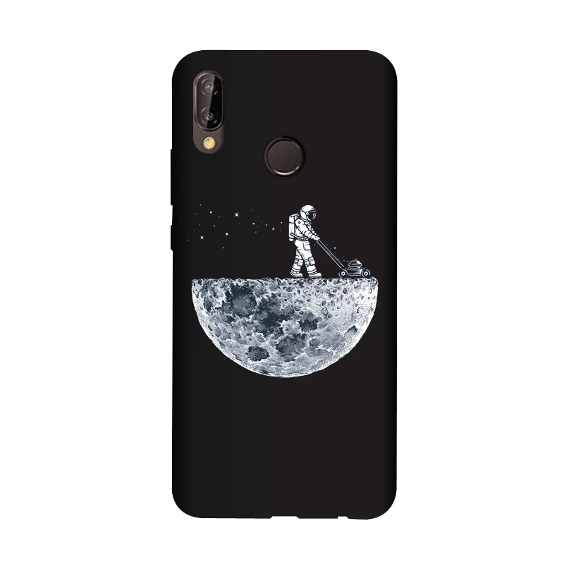 Силиконовый чехол QAQsam 5 84 дюйма для Huawei P20 lite матовый телефона с рисунком Nova 3e ANE LX1