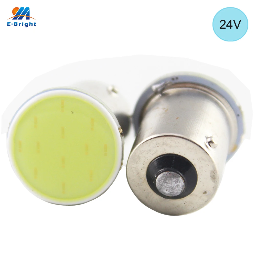 YM E-Bright 100 шт 24 В DC 1156 1157 3156 3157 7440 COB 12 SMD лампочка фонарь автомобильный Стайлинг сигнальный светильник с поворотом и хвостом s Белый 120Lm