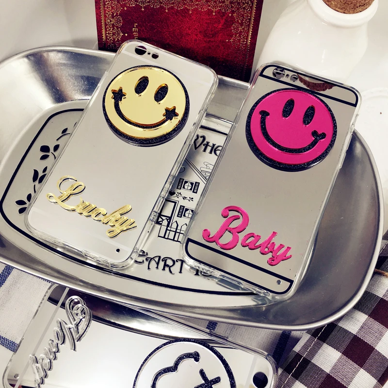 Уникальный заказной надпись на зеркале Smile чехол для телефона Samsung galaxy j2 j4 j5 j6 j7 J8 a5