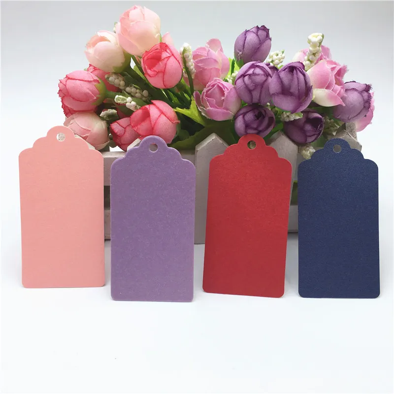 Винтажная бумажная бирка для подарка белая/крафт картона этикетка ювелирных