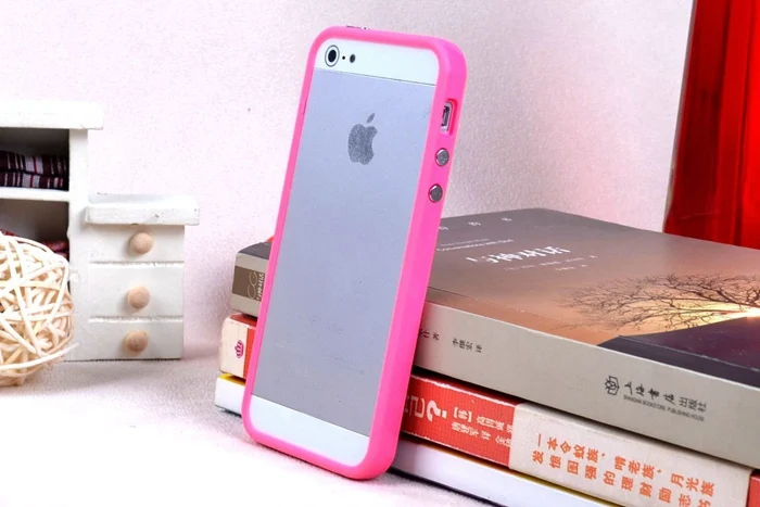 Однотонный ТПУ pc силиконовый защитный бампер для iphone 5 5s SE защитный чехол для сотового телефона чехол 10 цветов s