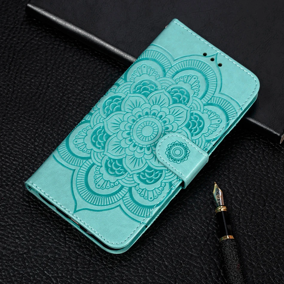 Алмазная 3D Мандала для Red mi Note 7 S 7 6 Pro Red mi 6A 7A задняя крышка для Xiao mi A2 Lite mi 8 Lite кожаный кошелек чехлы для телефонов