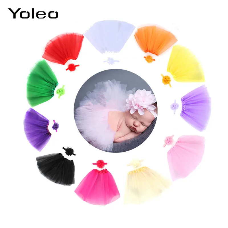 Новорожденный ребенок одежда для девочек юбка с повязкой на голову цветком