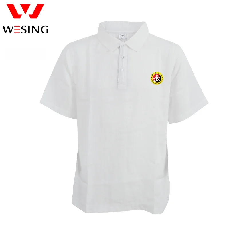 Wesing Sportswear T-shirt With Collar Light Sport Polo Shirt Martial Arts Tshirt Team Training Kungfu Uniforms | Спорт и развлечения