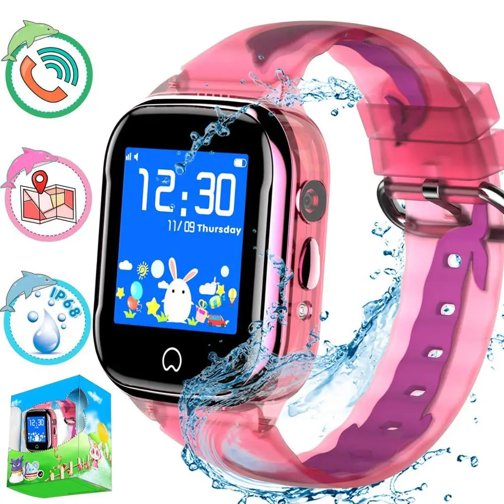 Детские Водонепроницаемые Смарт часы с gps трекером для мальчиков и девочек