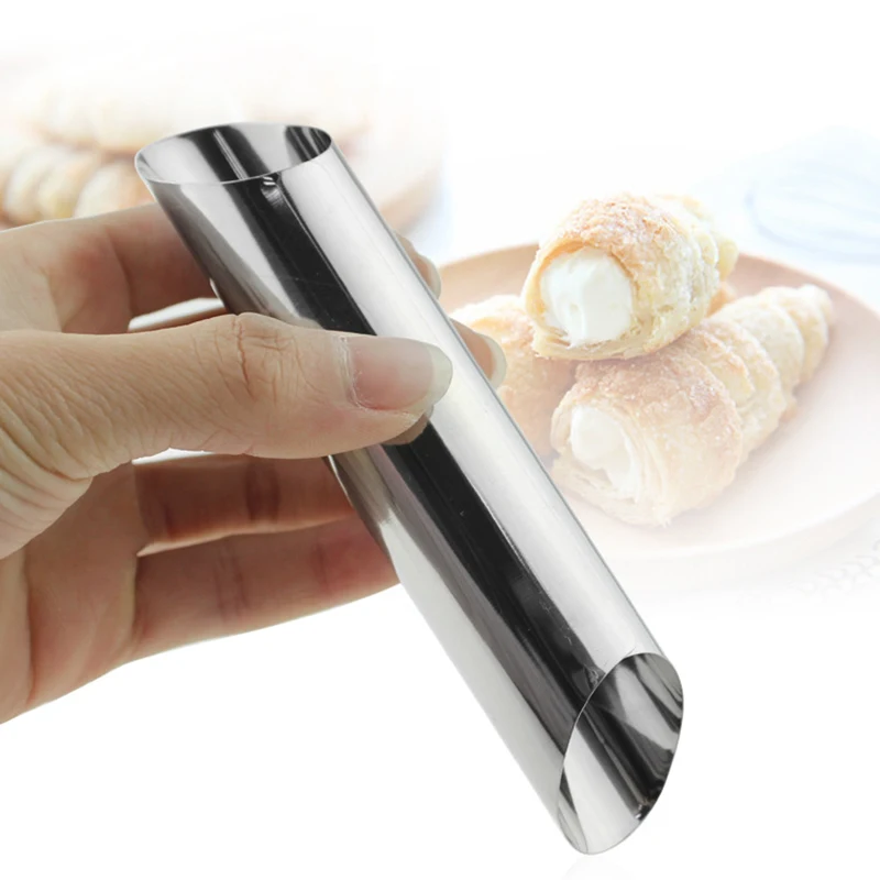 10 PCs/set Stainless Steel Spiral Croissants Molds Decor Pastry Cream Horn Cake Bread Mold Conical Tube Cone Roll Moulds | Дом и сад