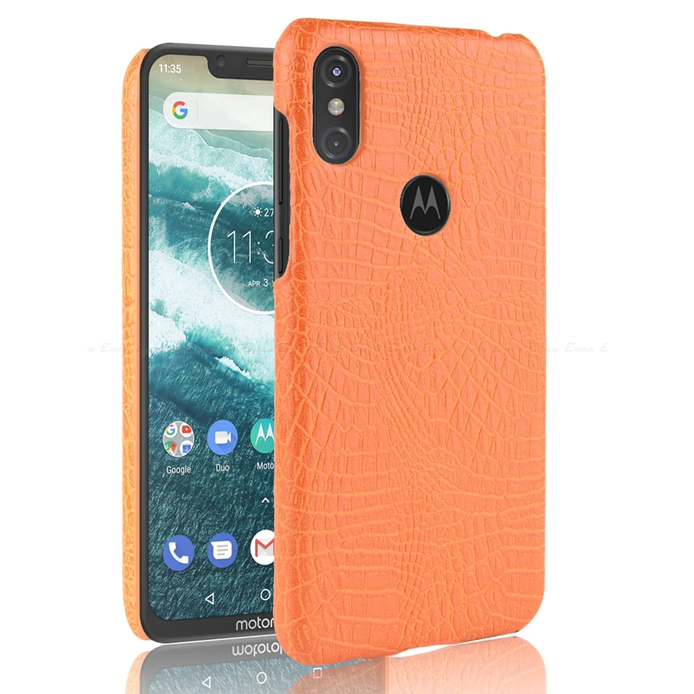 Чехол для телефона из крокодиловой змеиной кожи для Motorola Moto One power E5 G7 G6 G5S G5 G4 Z Z2 Play X4 X C Plus жесткий чехол из поликарбоната