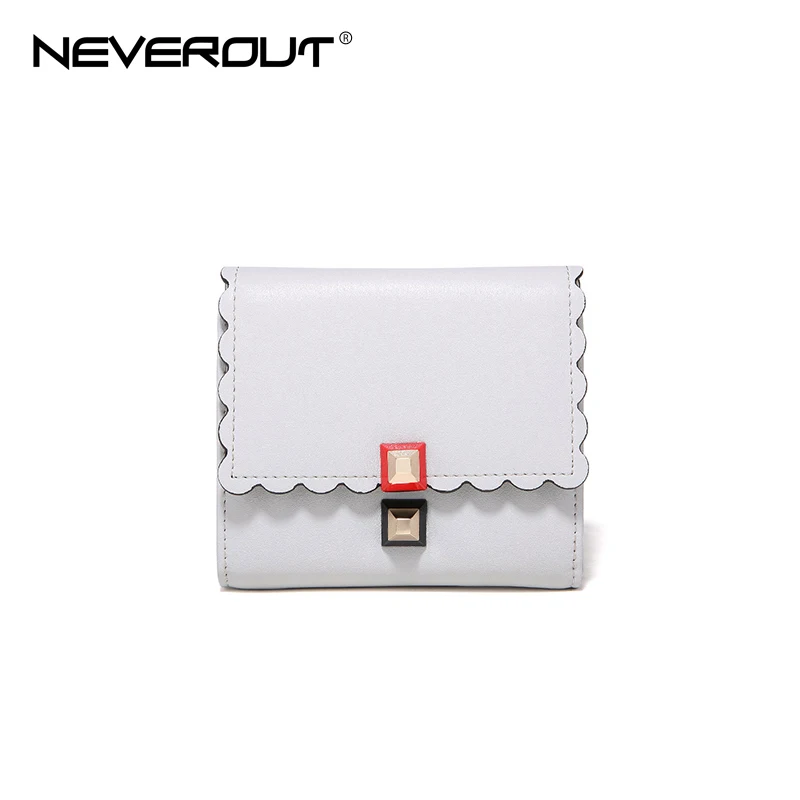 NEVEROUT женские Мини Короткие Кошельки кожаный женский кошелек кошельки с рюшами