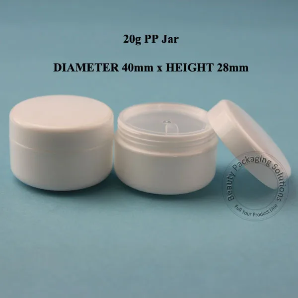 Оптовая продажа пластиковая банка для крема 100 шт./лот 20 г женский косметический
