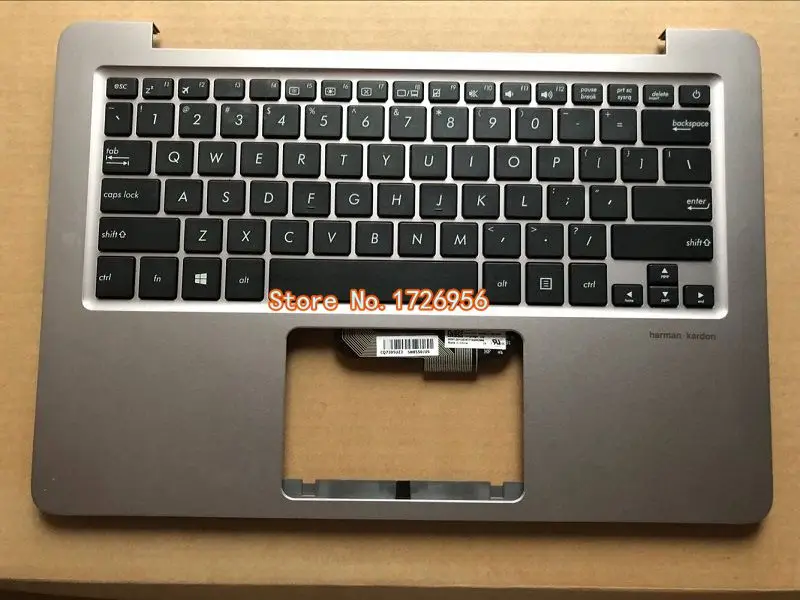 Клавиатура для ноутбука asus UX310 UX310F UX310UA UX310UQ с подставкой под серебро и