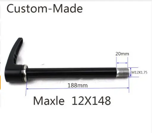 Светло-серый Задняя ось с Maxle 12X142 мм на заказ велосипедная ось 12X135 12X148 12X150 ABP 12X142 ABP Boost 12X148 - Цвет: Светло-серый