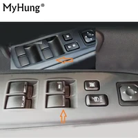 7pcs set stainless steel lifter window button trim sequins for mitsubishi outlander 2007 to 2012 pajero sport asx 2013 2014 2015
