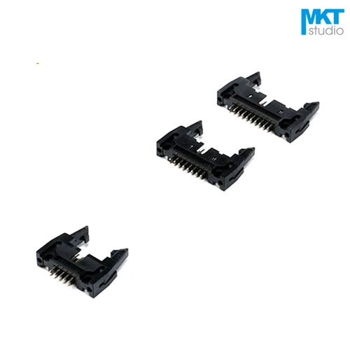 100 шт. 2 54 мм Шаг DC2 штекер IDC разъем ISP JTAG с крючком 20P 24P 26P | Обустройство дома