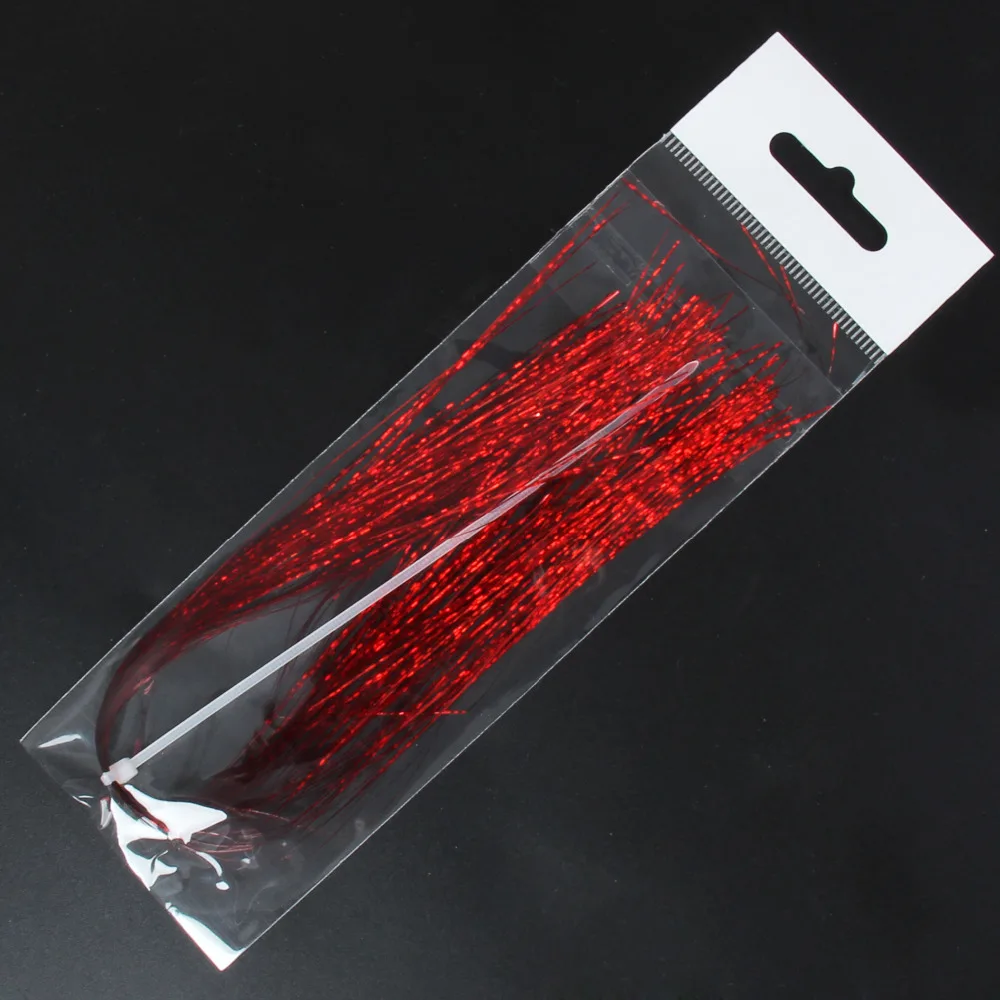 39 мешков Flashabou муха связывая Материал вспышка голографическая приманка для