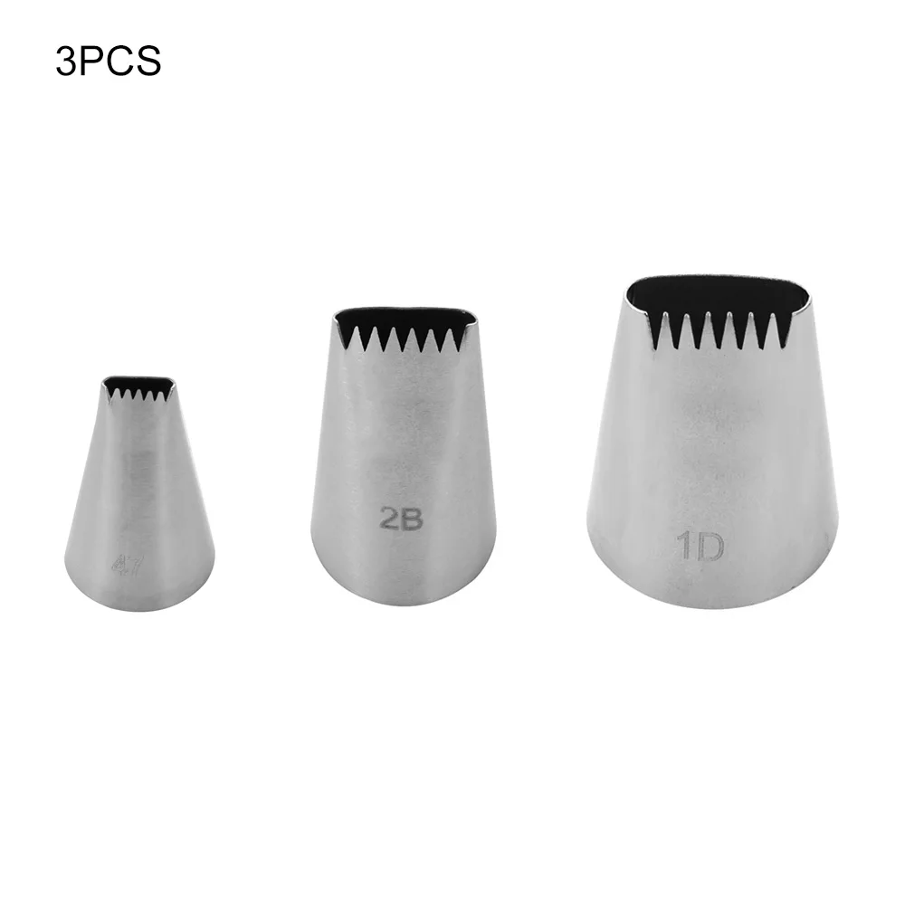 1 SET 1/3PCS Cream Nozzles Cupcake Basket Weave Tips Icing Piping Nozzle Reusable Russian Pastry Tips Baking Mold Cake Decoration Tool - Цвет: 1 SET