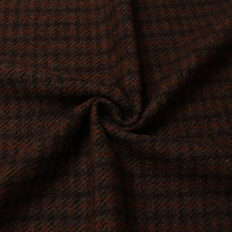 Клетчатая Шерстяная ткань (90% шерсть + 10% вискоза)-580GSM | Дом и сад