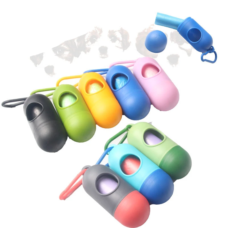 Пакеты для питомцев портативные мешки мусора с пластиковой коробкой в форме