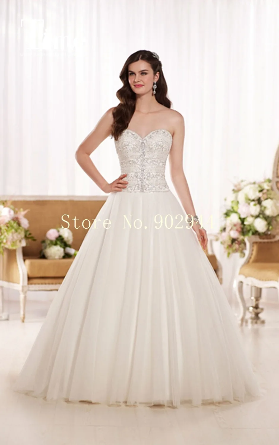 glaring 2015 Wedding Dresses sweetheart ball gowns beaded crystal vestido de noiva bridal Gowns ruched court train lace up back | Свадьбы и