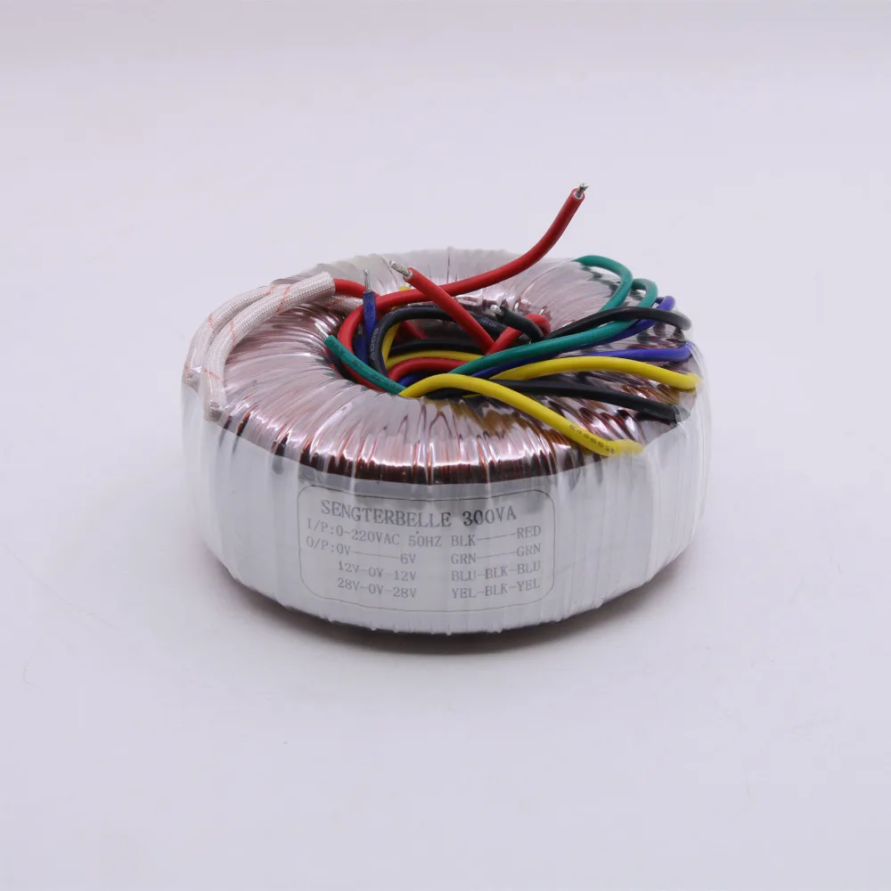 

High Quality Transformer 300W 220V Toroid Transformer For Amplifier 28V-0-28V + 12V-0-12V + 6V