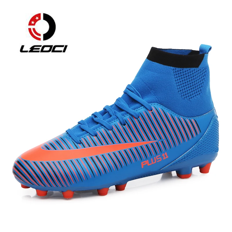 Leoci Обувь для футбола Для мужчин Ботинки бутсы длинные шипы мальчиков спортивные