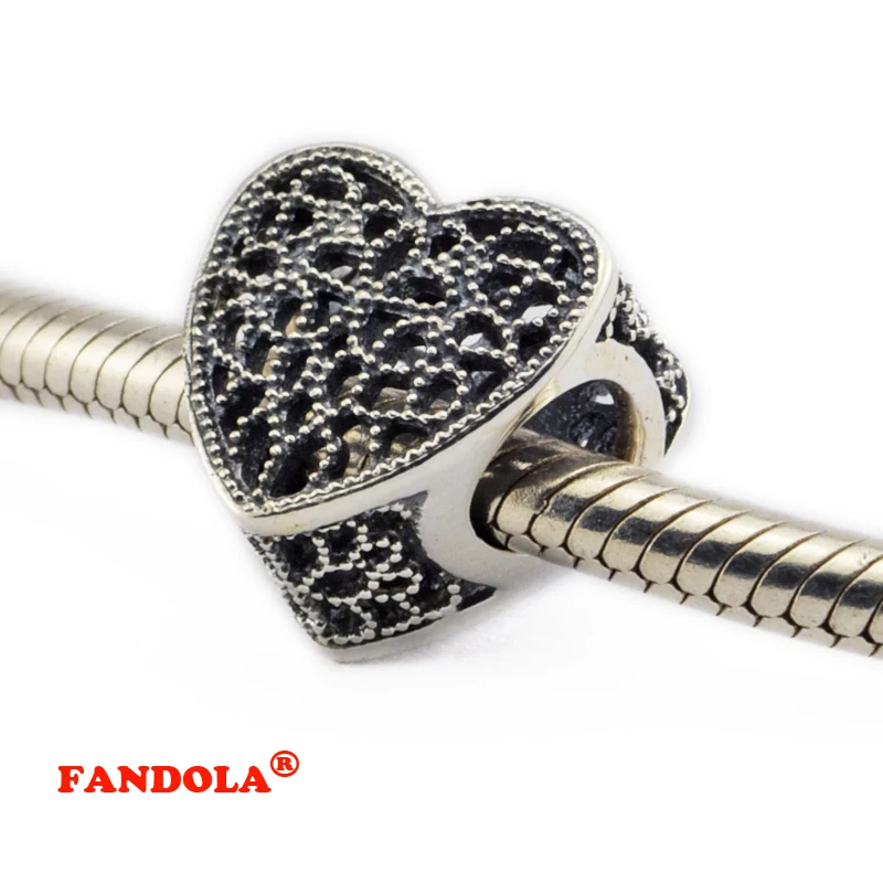 Браслеты Pandora наполненный романтикой бусины в виде сердца Аутентичные