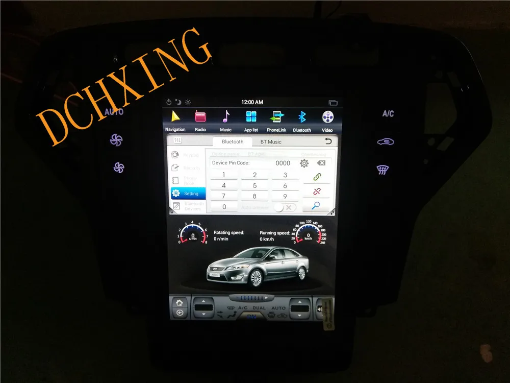 10,4 ''Tesla стиль Android 8,1 автомобильный DVD gps плеер для Ford Mondeo fusion 2007 2008 2009 2010 2011 2012 2013 PX6 CARPLAY