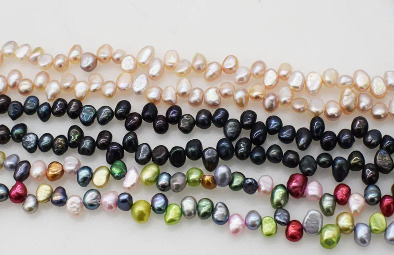 

loose beads freshwater pearl baroque 8-11mm white/pink/multicolor/black 14" for DIY jewelry making FPPJ wholesale beads nature