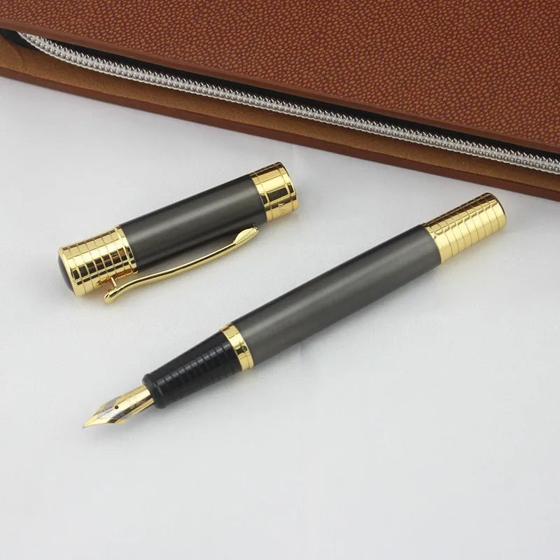 

High Quality Iraurita Fountain Pen Luxury canetas Full Metal Golden Clip Pens Writing Stationery Office School Supplies