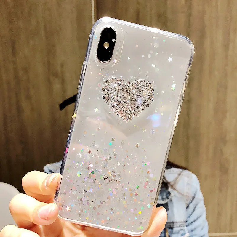 Чехол для телефона Huawei Y9 2018 Y7 2019 Y6 Prime милый женский Блестящий Мягкий защитный