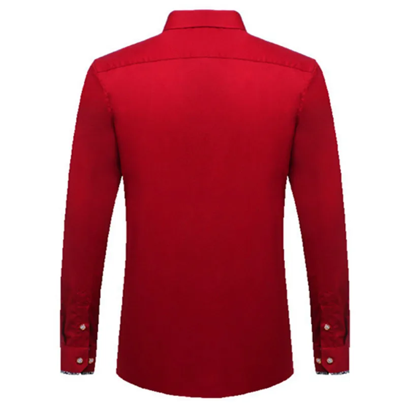 VISADA JAUNA 2017 новая весенняя популярная однотонная мужская рубашка повседневная с