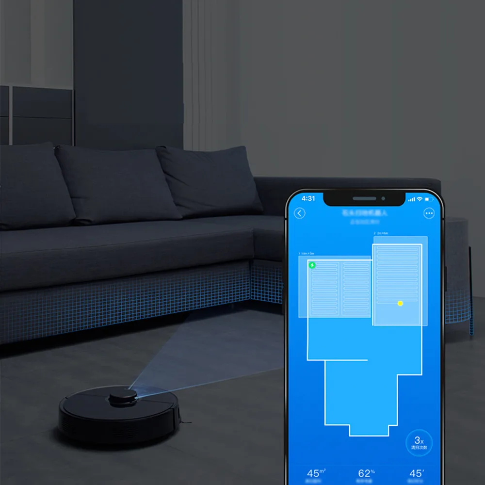 Xiaomi Mi Roborock пылесос робот 2 уборки подметания робот лазер 2000Pa всасывания LDS робот 100~ 240 В