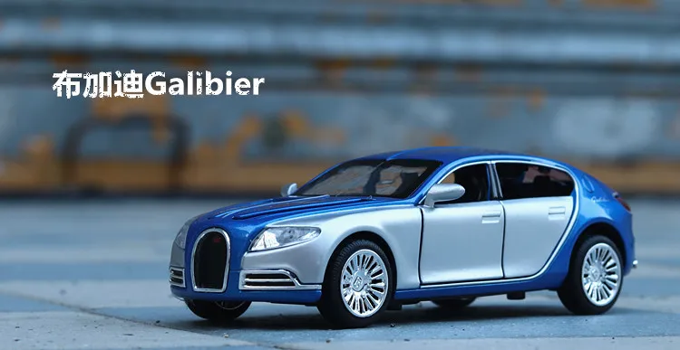 1/32 металлические модели автомобиля Bugatti Galibier 7-открытыми дверями(TY8917B) L = 14,5 см коллекционные модели автомобиля W/звук/свет
