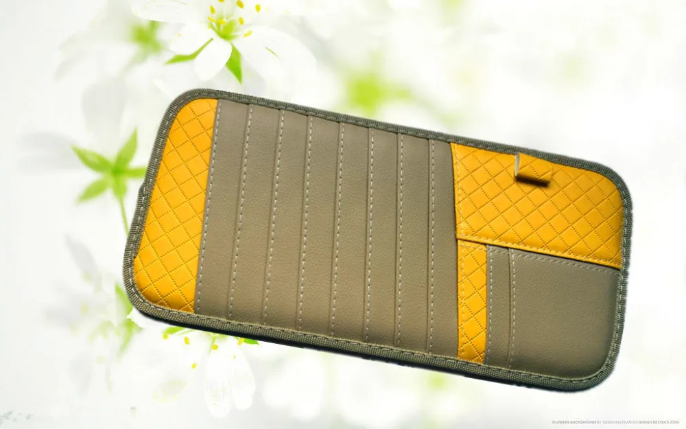 

1 Piece Classic Car Universal Leather Multi-functional CD Board Card Pumping Sun Visor Anti-drop Storage Bag Accept Drop Ship