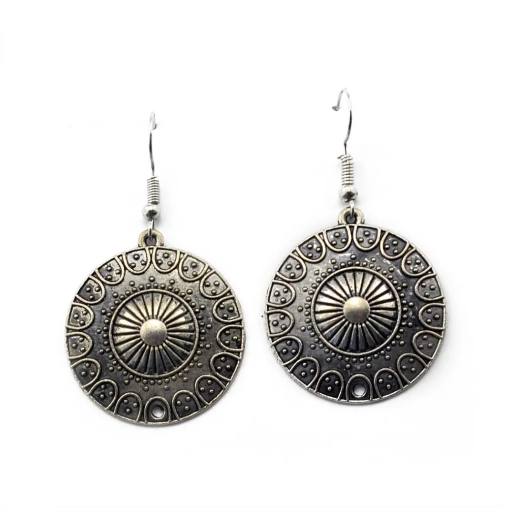 Богемные индийские яркие серьги Jhumka геометрические серьги-капельки в стиле