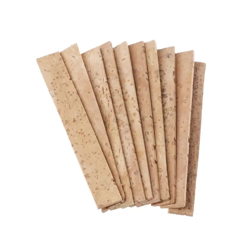 

10pcs Wood Color Clarinet Cork Bb Joint Corks Sheets For Saxophones Musical Instruments 81*11*2mm
