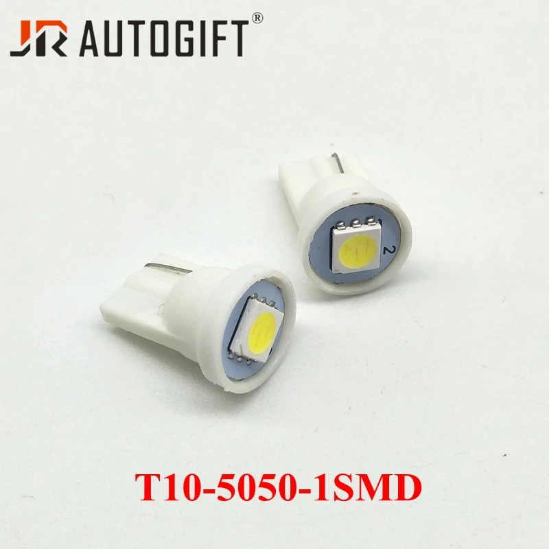 50 шт. супер яркие 12 В 24 T10 5050 1SMD светодиодный 194 168 W5W автомобисветильник боковые
