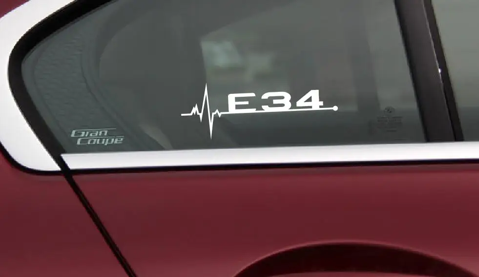 Новинка белая Автомобильная наклейка на дверь и окна стильная для BMW E28 E30 E34 E36 E37 E38