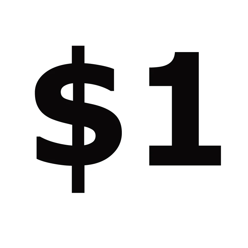 $1 00 (стоимость доставки или другое) |