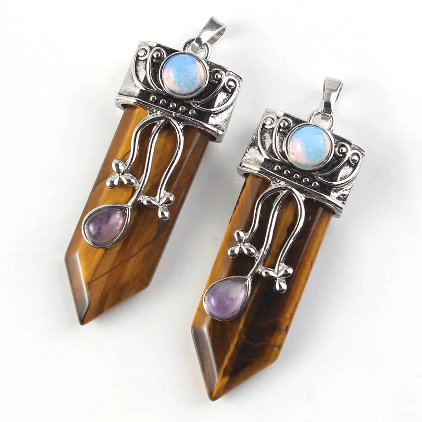 Трендовые бусины уникальный посеребренный натуральный камень тигровый глаз