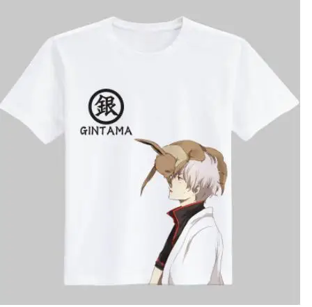 Gintama Sakata Gintoki GIN TAMA костюм для косплея Okita Sougo Silver soul Elizabeth футболка косплея|tee tee|tees