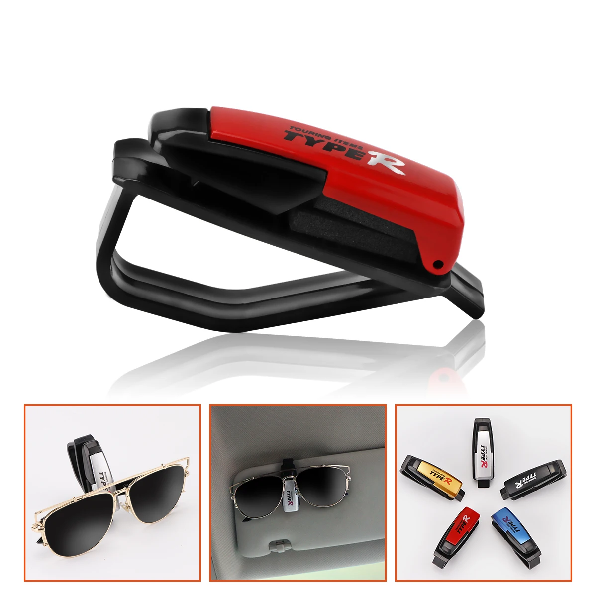 

ABS Car Visor Glasses Clip Car Fastener Vehicle Sunglasses Eyeglasses Holder Card Ticket Pen Clip Interior supplies